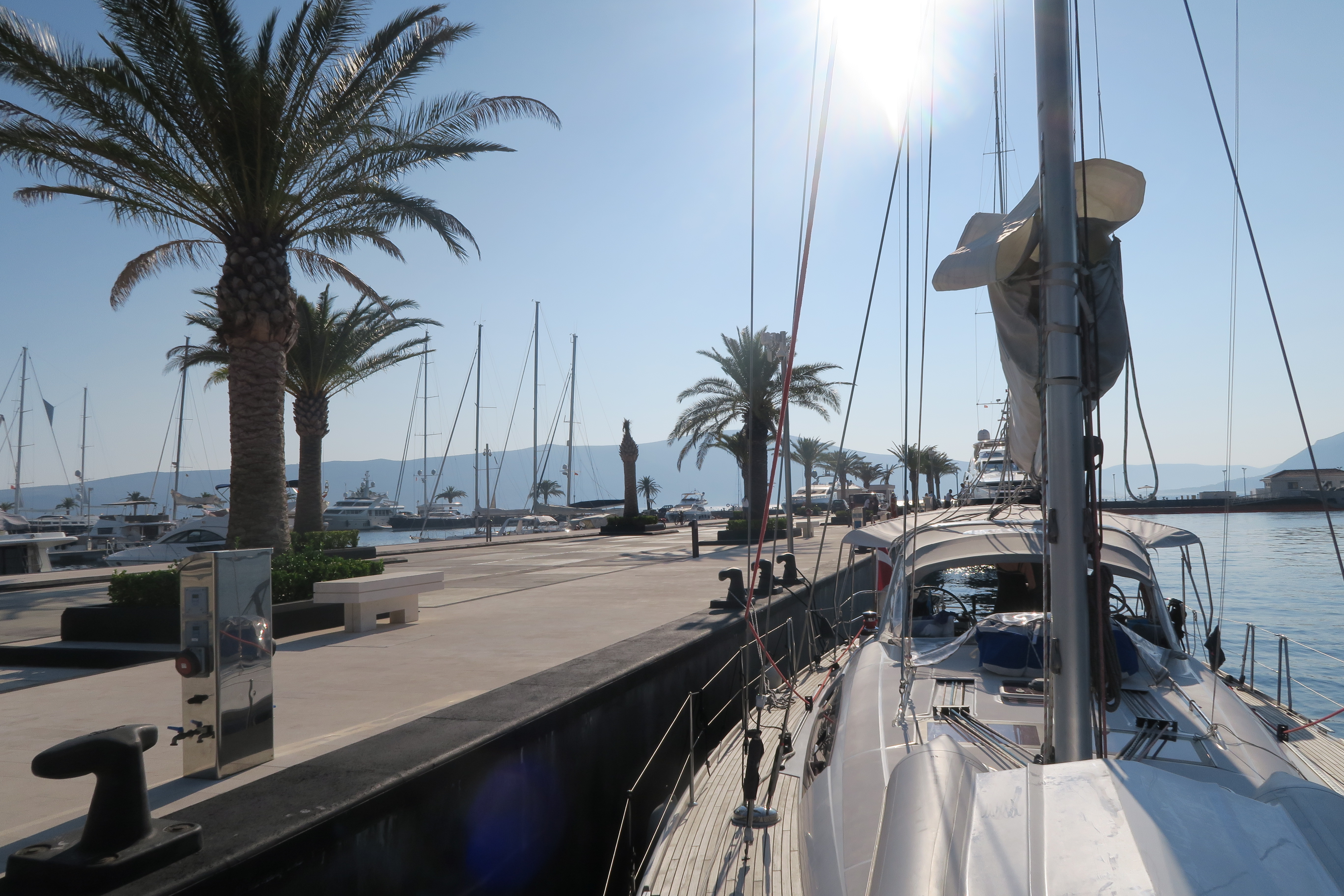 Tjek-in i Porto Montenegro fra Cavtat til Trivat