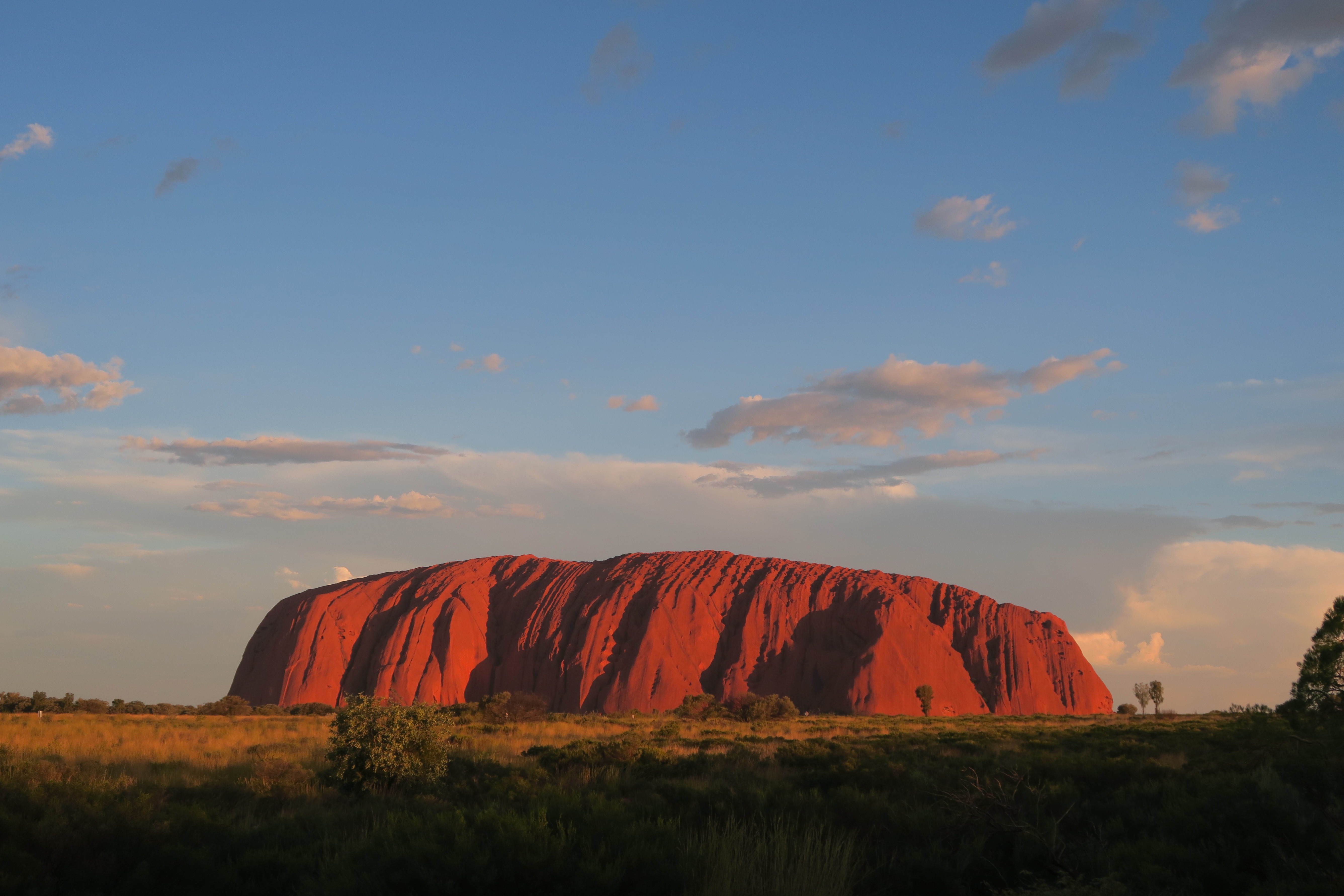 Storslået dag ved Uluru (Ayers rock)