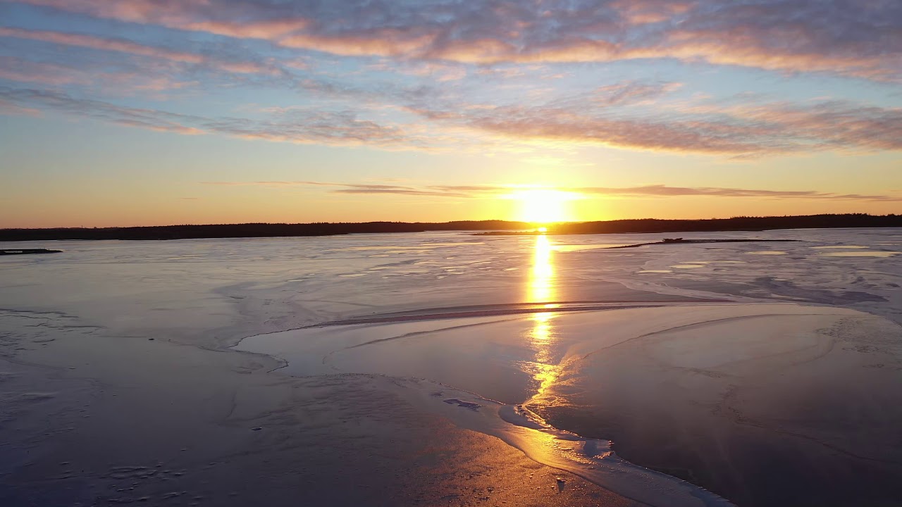 Februar med is på fjorden