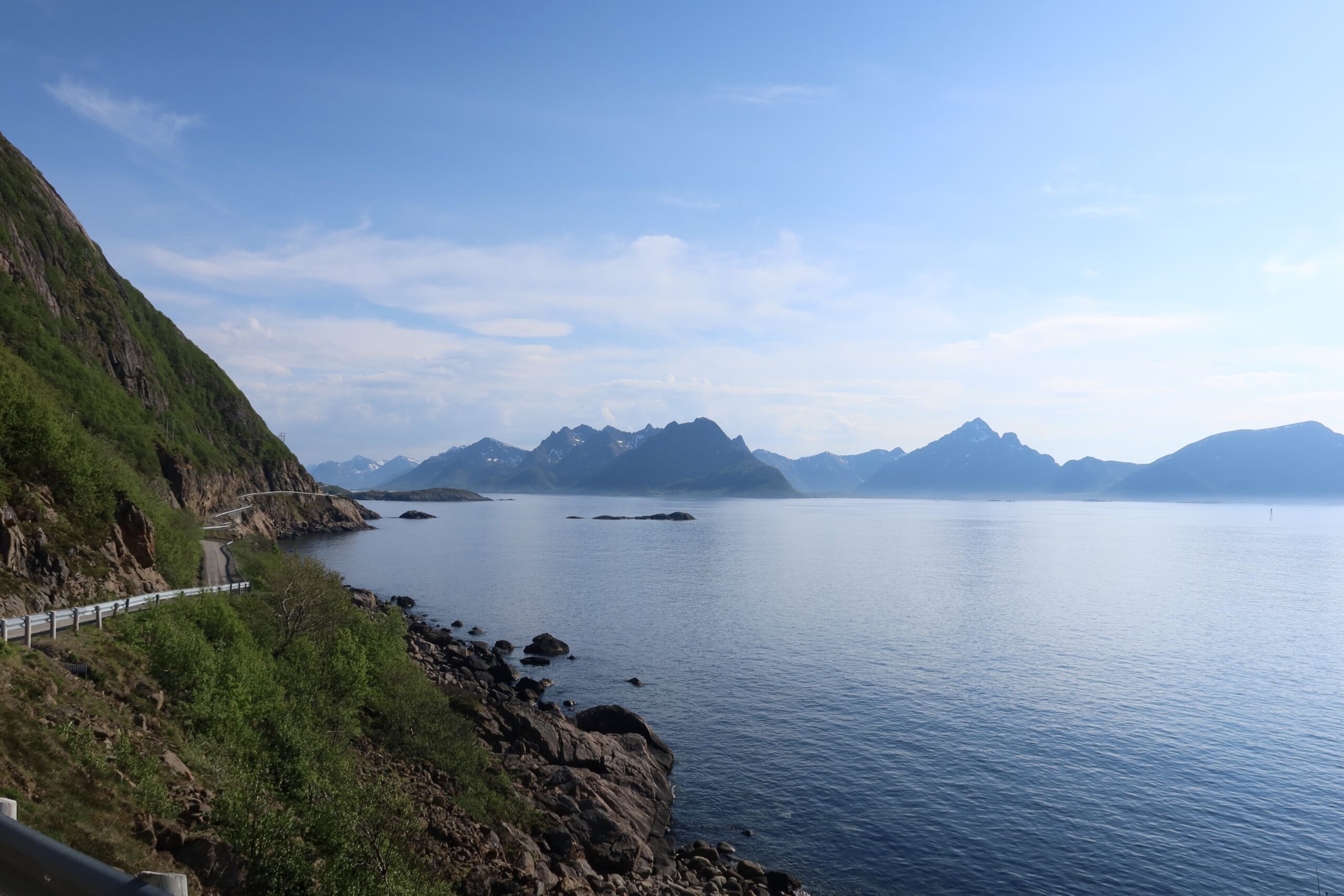 Fra Anyø Camping til Sortland og videre til Stø på Langøya