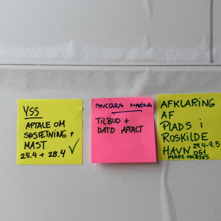Første opdatering af vores board