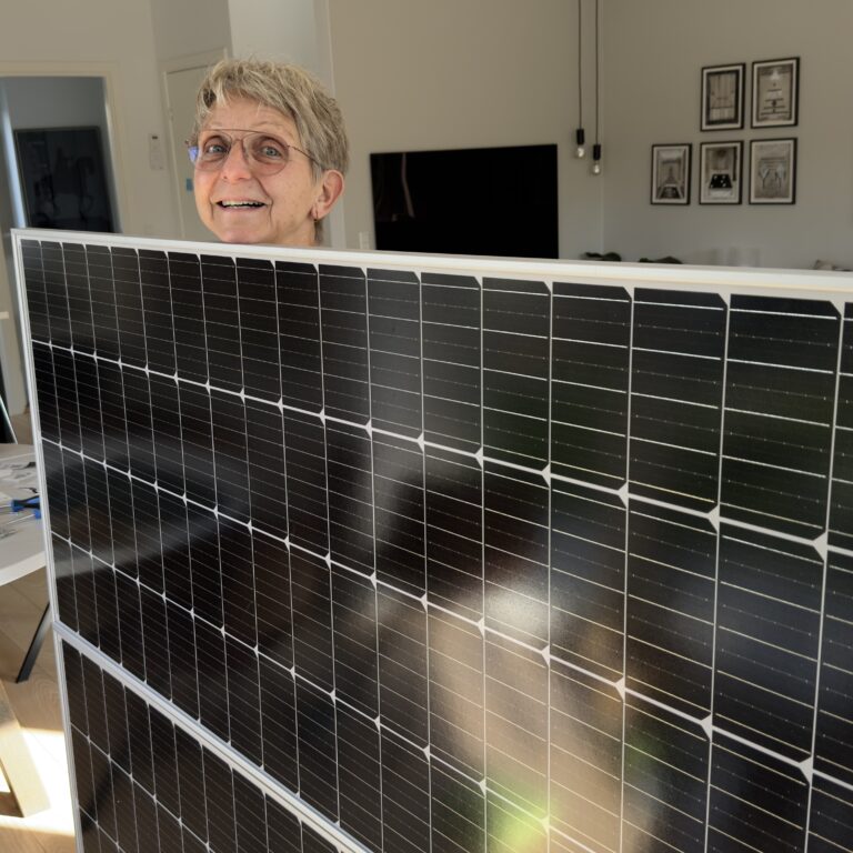Succesfuldt solcelle mockup 
