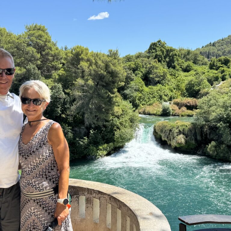 Sightseeing ved Krka vandfaldet